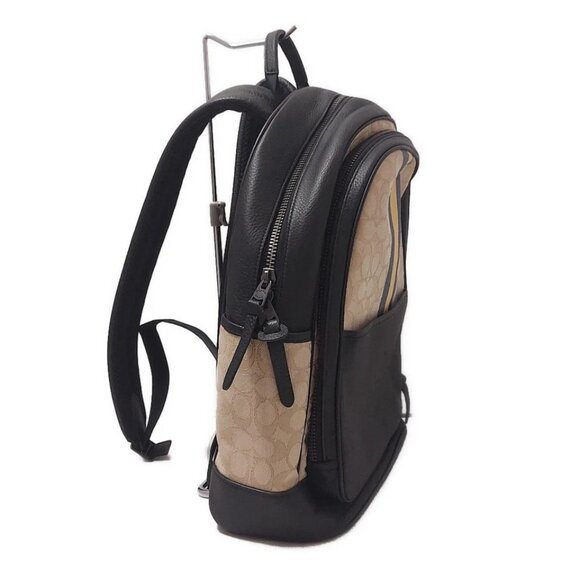 COACH Thompson Backpack Signature Jacquard with Varsity Stripe Navy - 132-080625 - Picture 3 of 10